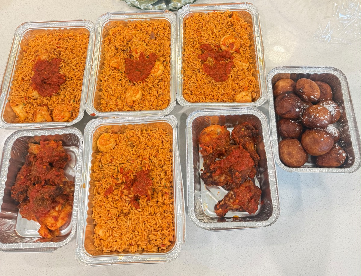 Jollof party trays
