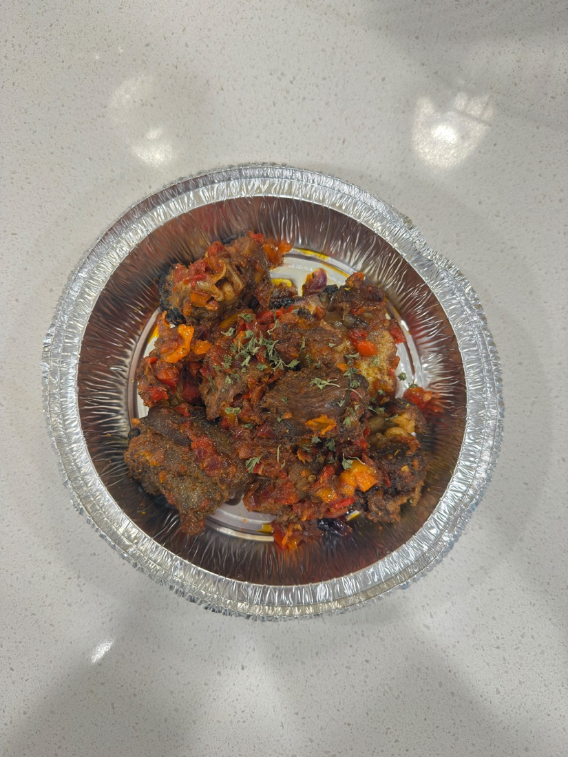 Peppered meat